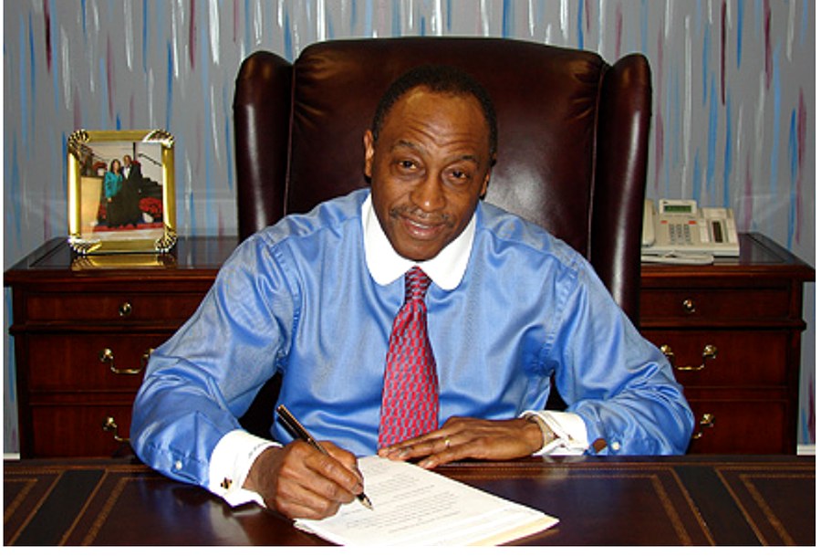 Attorney Boykin Edwards, Jr. at his desk